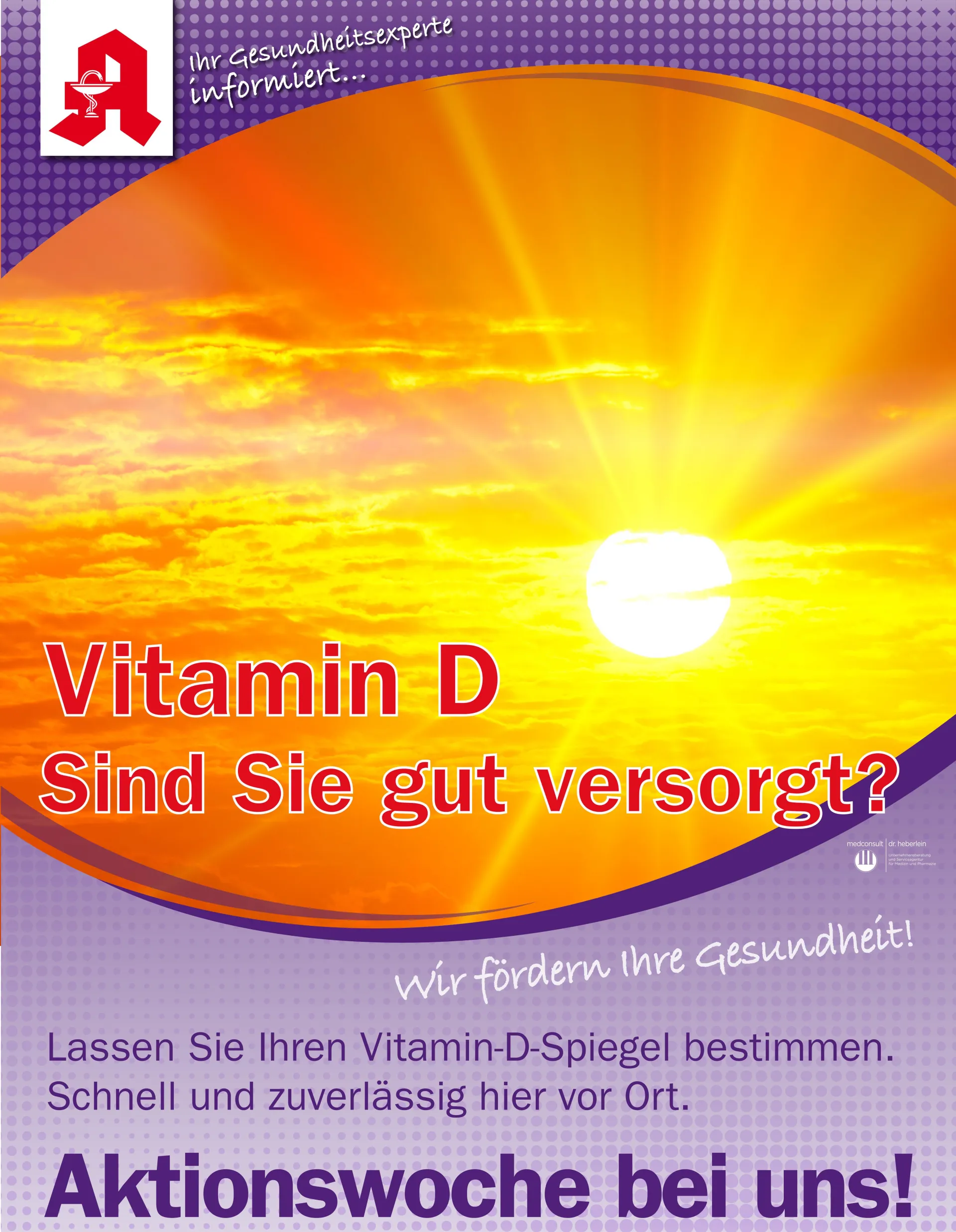Wir bestimmen Ihren Vitamin D Spiegel. Wir bestimmen Ihren Vitamin D Spiegel.