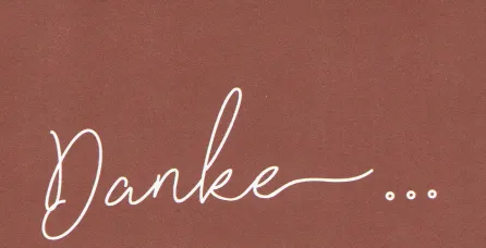Wir sagen Danke für...